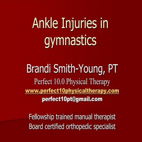 Ankle Injuries in Gymnast