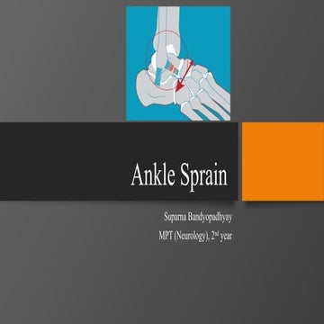 Ankle Sprain mechanism of injury physiotherapeutic assessment and management of ankle sprain