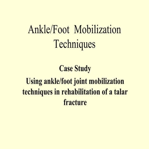 Ankle Mobility Presentation