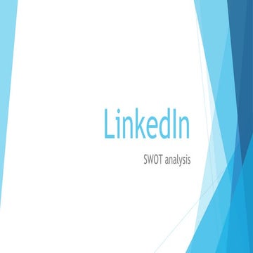 Ankur linkedIn swot
