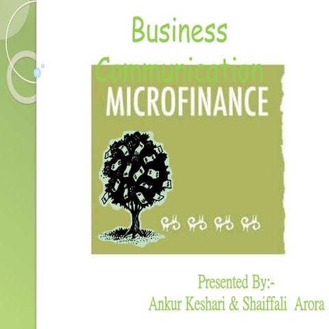 micro finance in india