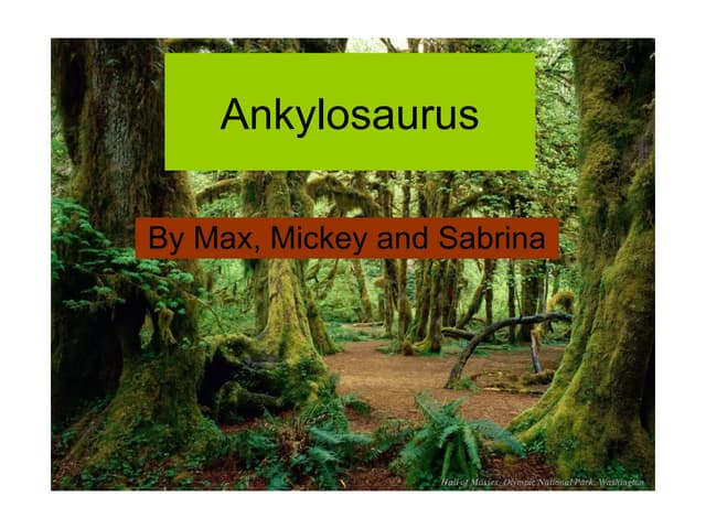 Ankylosaurus