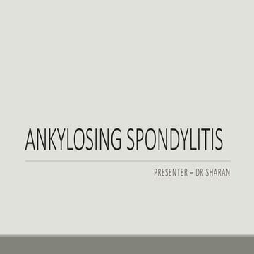 Ankylosing spondylitis