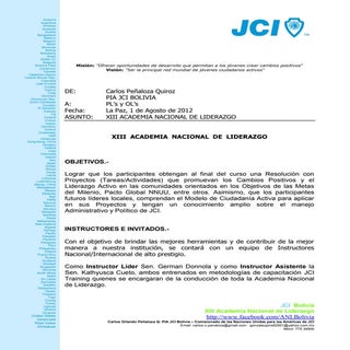 ANL 2012: Convocatoria y Requisitos...