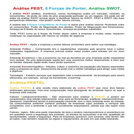 Análise ambiental e estratégica 