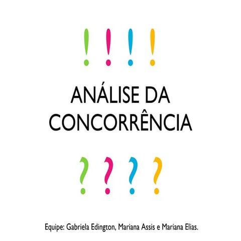 Análise da concorrência