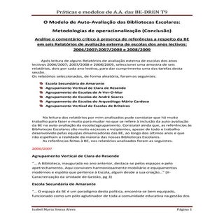 Análise de Relatórios Tarefa 6