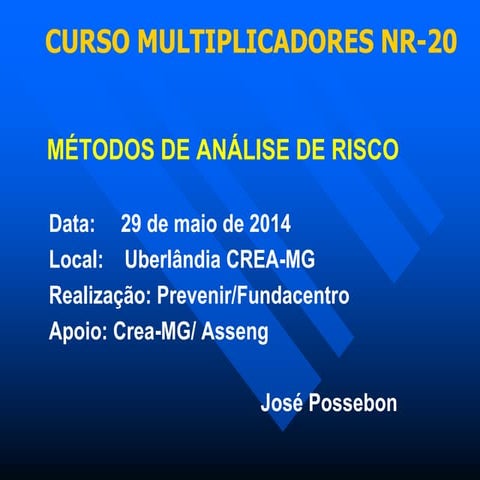 Análise de risco2014b