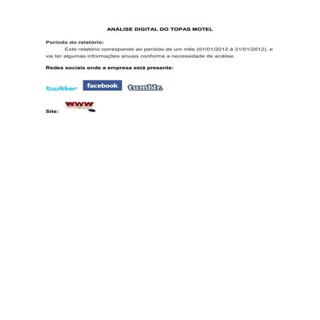 Análise digital topas motel 01 2012