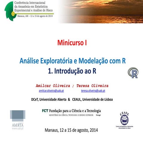 Análise exploratória e modelação com R parte 1