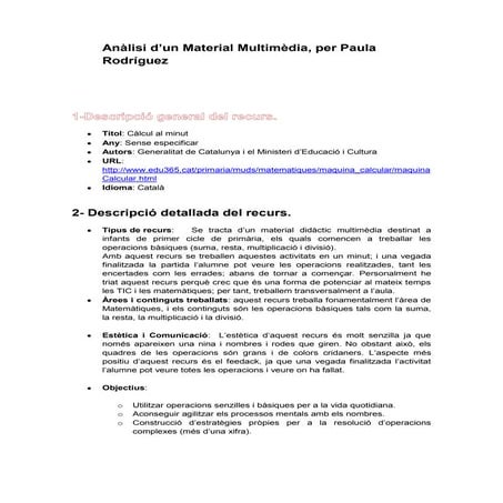 Anàlisi material multimedia