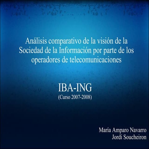AnáLisis Comparativo De La VisióN De La Socied