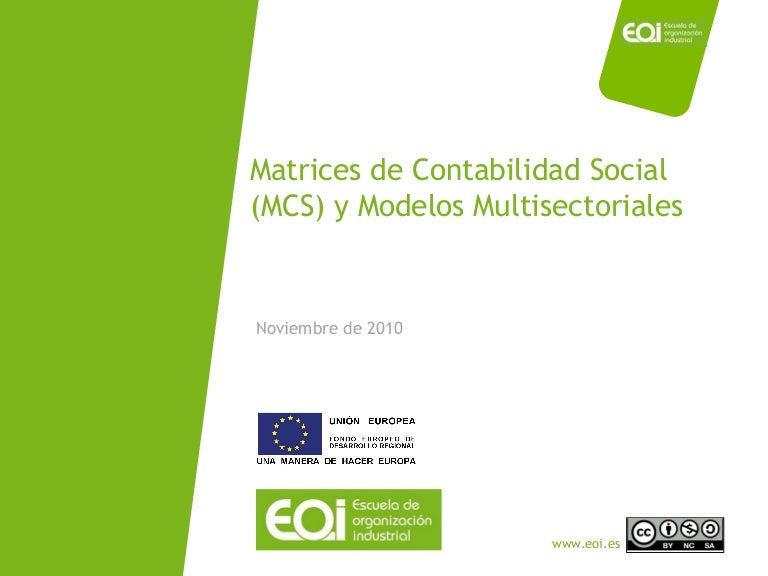 Analisis con matrices de contabilidad social