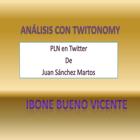 Análisis con twitonomy