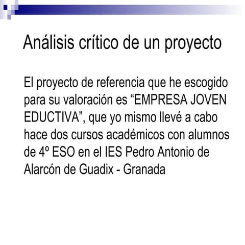 Guía para el análisis y evaluación de mi proyecto de aula | DOCX