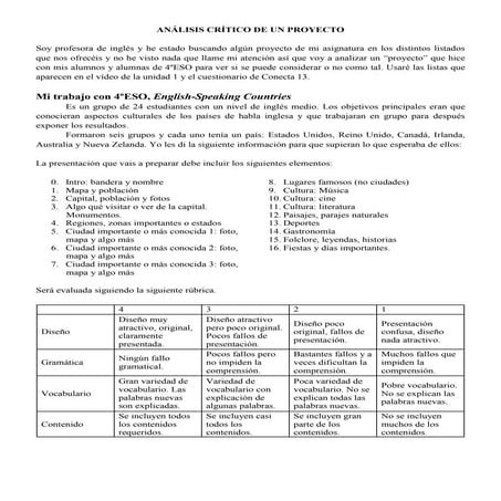 Análisis crítico de mi proyecto