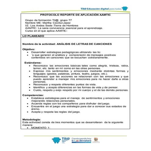 Análisis de canciones (1)