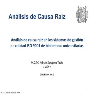 Análisis de causa raíz en los siste...