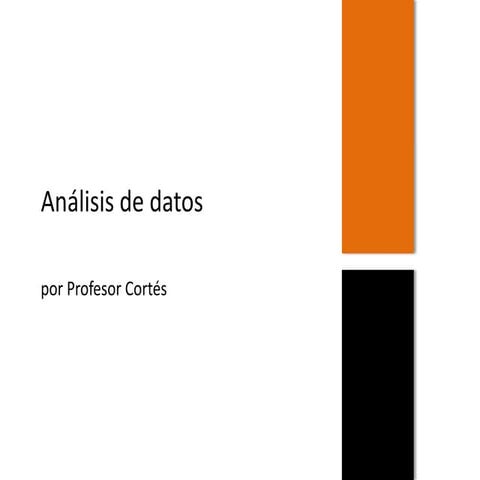Análisis de datos