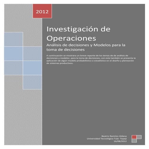 Análisis de decisiones