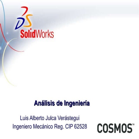 Análisis de ingeniería usando cosmos exposicon