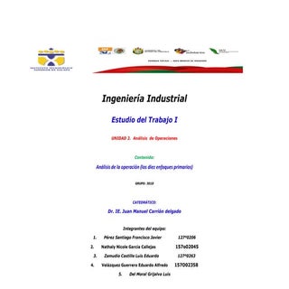 Análisis de la operación (los diez ...