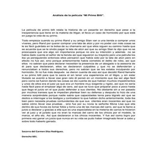 Análisis de la película