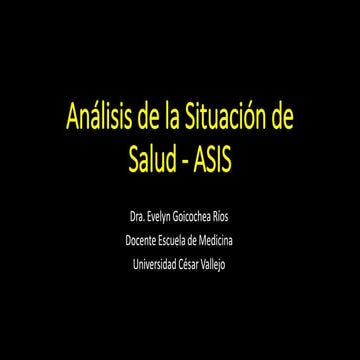 Análisis de la situación de salud   asis