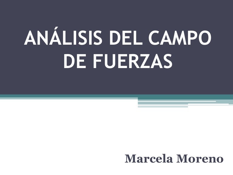 Análisis del campo de fuerzas