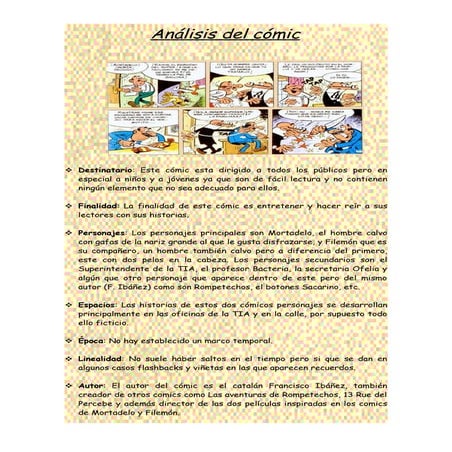 Análisis del cómic