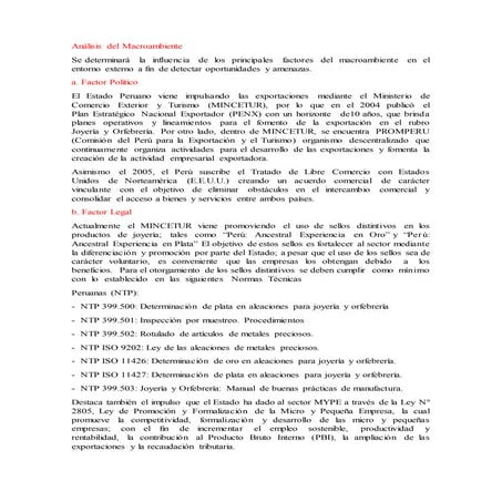 Análisis del macroambiente y porter