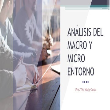 ANÁLISIS DEL MACRO Y MIRCRO ENTORNO
