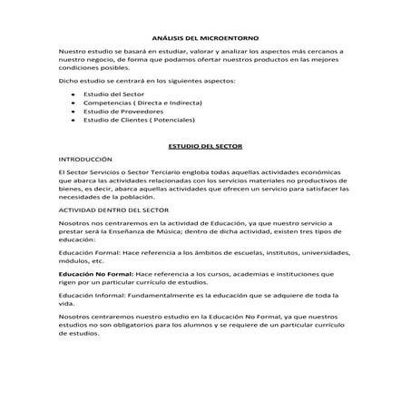 Análisis del microentorno