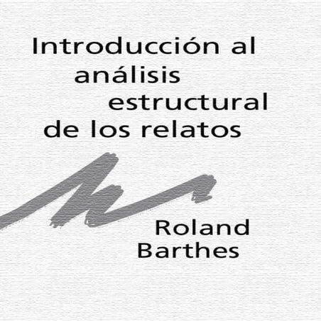 Análisis del relato roland barthes