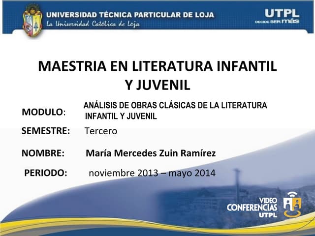 Análisis de obras clásicas de la literatura infantil y juvenil