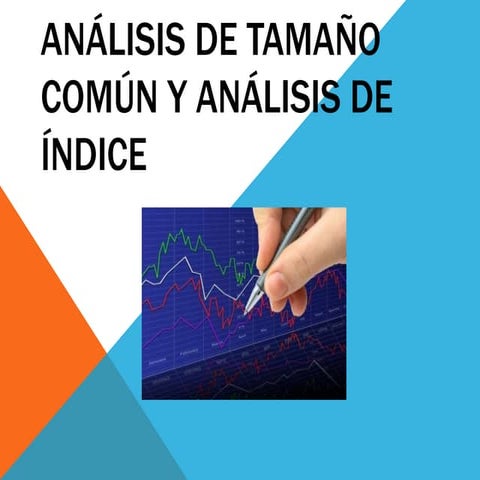 Análisis de tamaño común y análisis de índice