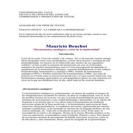 Análisis de un ejemplo de ensayo