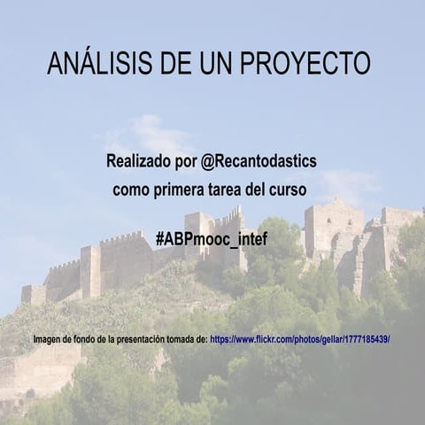 Análisis de un proyecto