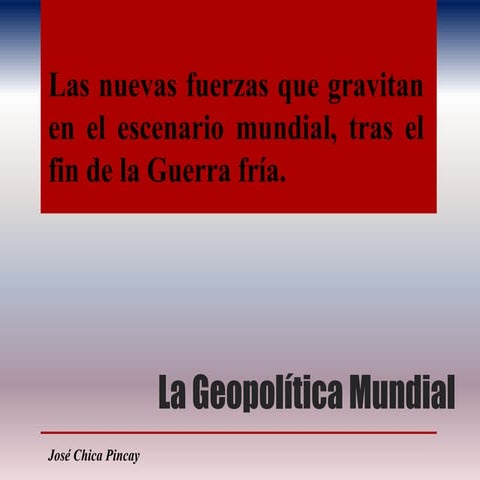 Análisis geopolítico periodistico