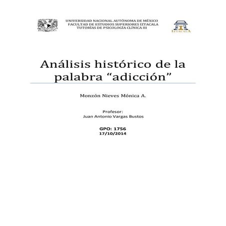 Análisis histórico de adicción 17.10