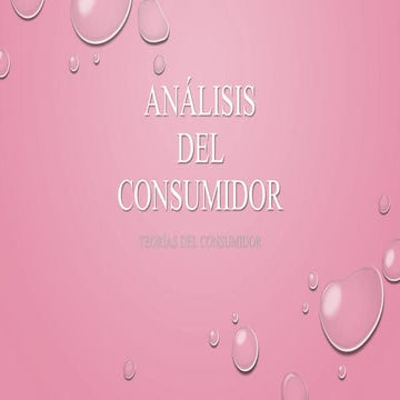 Análisis del Consumidor