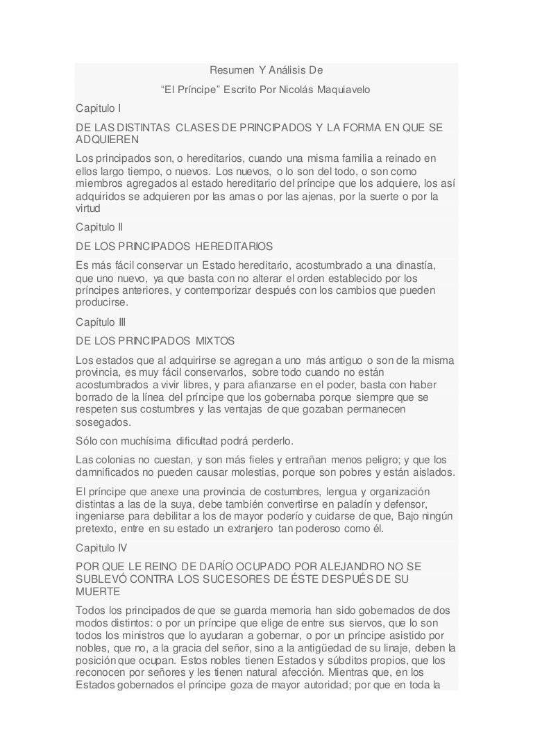 Analisis Maquiavelo