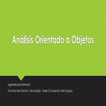 ANALISIS ORIENTADO A OBJETOS................. | PPTX