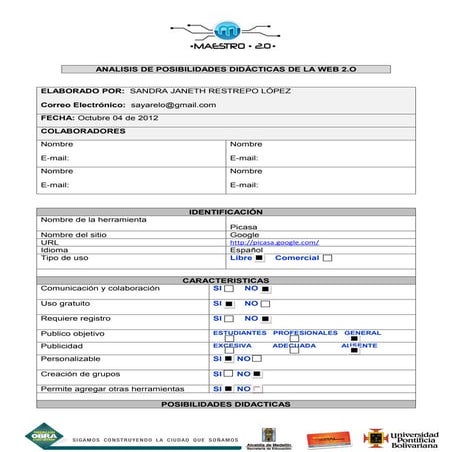 Análisis p.d. picasa