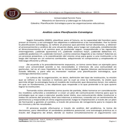 Elementos de la planeacion estrategica | PPTX