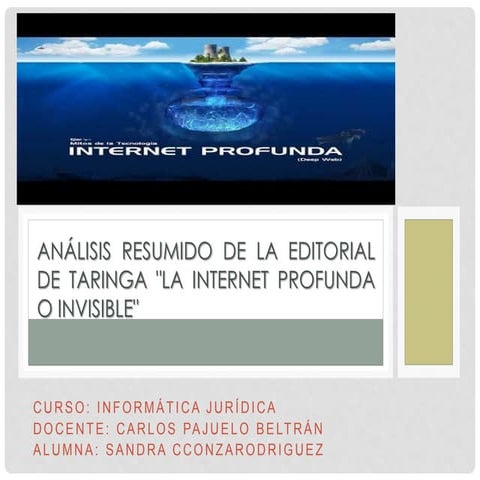 Análisis resumido de la editorial de taringa