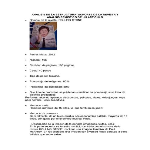 Análisis revista