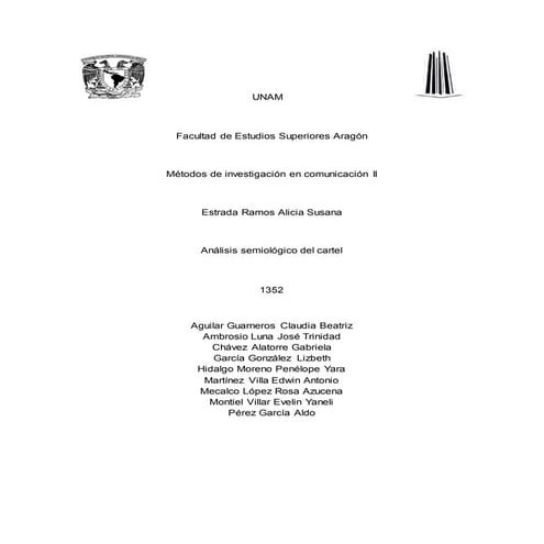 Análisis semiológico del cartel