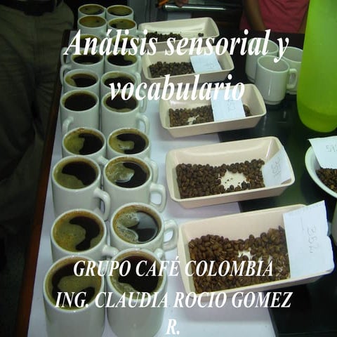 Análisis sensorial de café