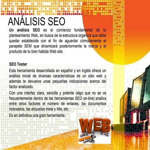Análisis seo y social media